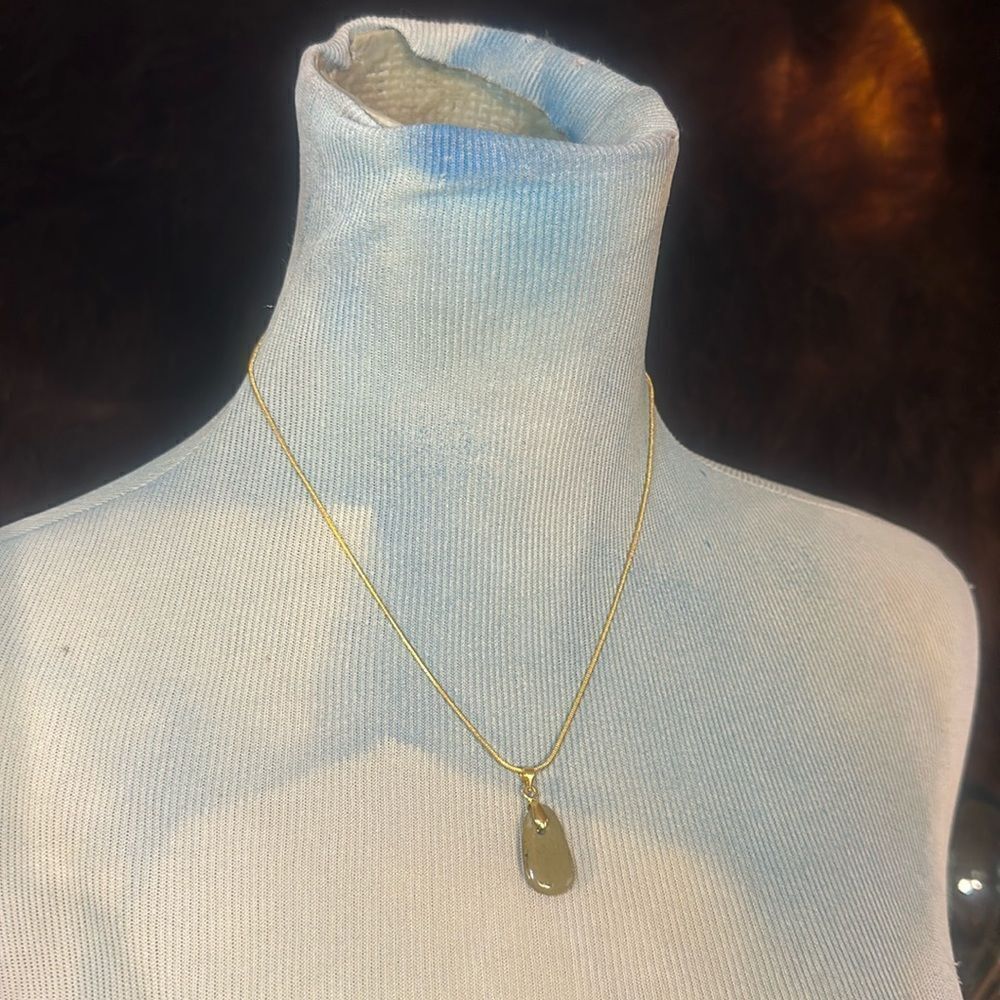 Montana river rock necklace (4875)